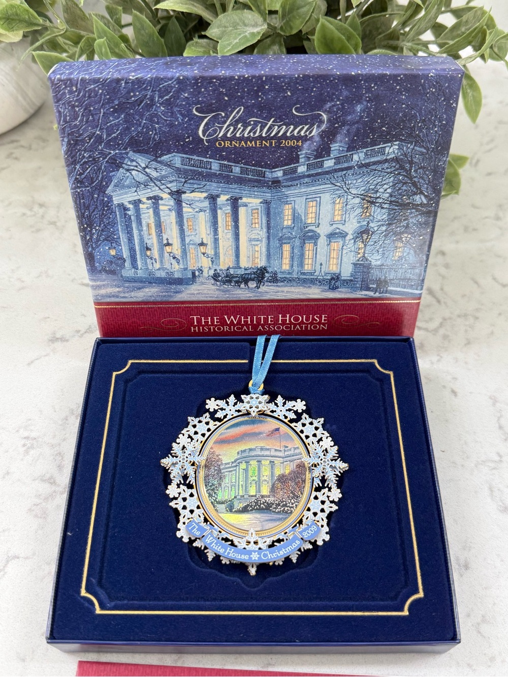 2004 White House Christmas Ornament 
Honors President Rutherford B. Hayes